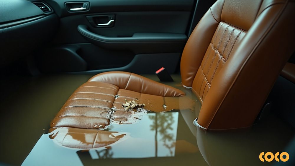 cách xử lý ghế da ô tô bị ngập nước