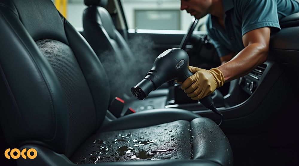 Sai lầm khi xử lý ghế da ô tô bị ngập nước