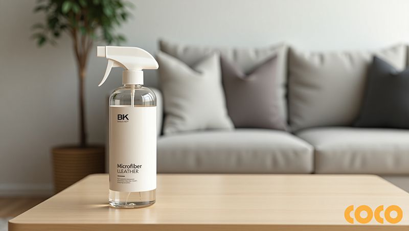 sử dụng chai vệ sinh da microfiber chuẩn