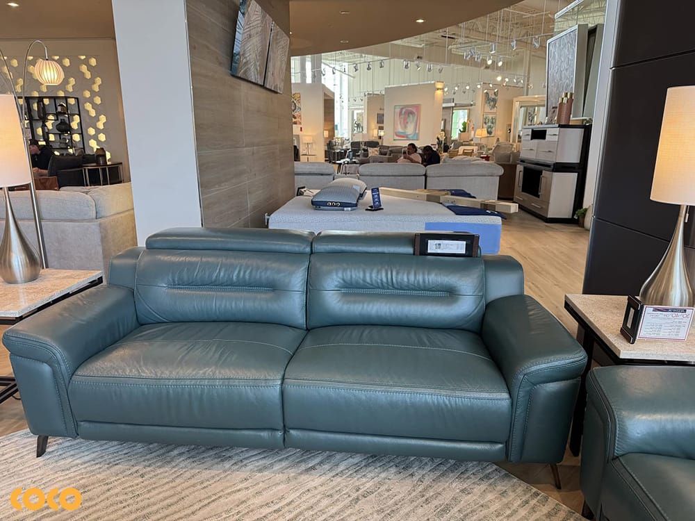 Ghế sofa da màu kem màu be