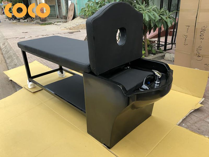 bọc ghế gội đầu dùng da nào