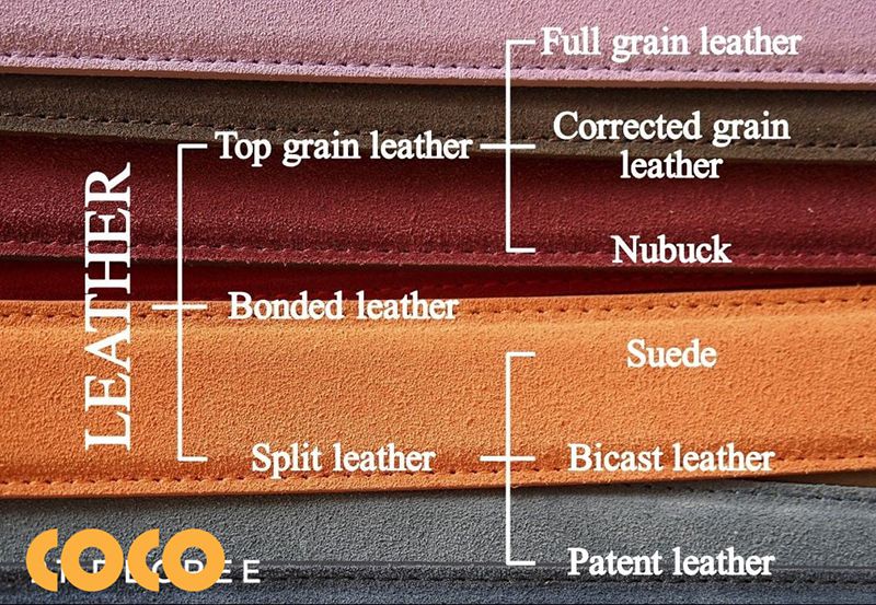 các loại da thật genuine leather