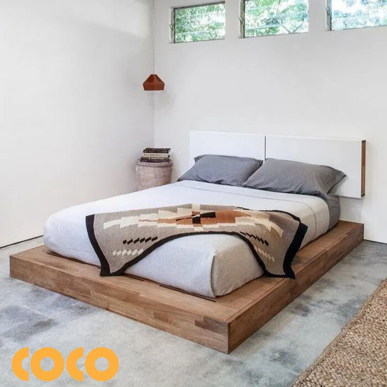 giường ngủ kiểu Nhật gỗ sồi