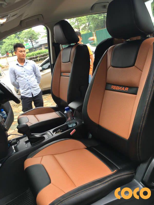 mẫu ghế ra ford ranger màu nâu