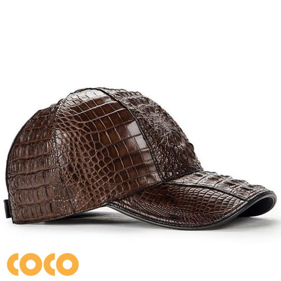 mũ da bò dập vân các sấu