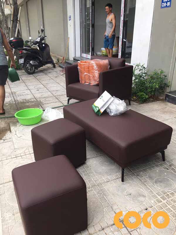ghế sofa da microfiber